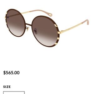 CHLOÉ CHO144S Brown and Gold Sunglasses
